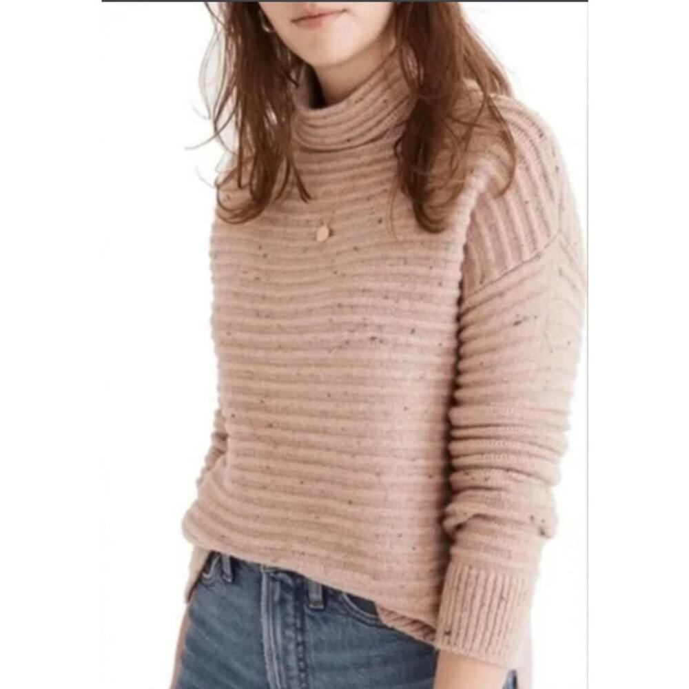 Madewell Donegal Belmont Mockneck Sweater in Coziest Yarn
